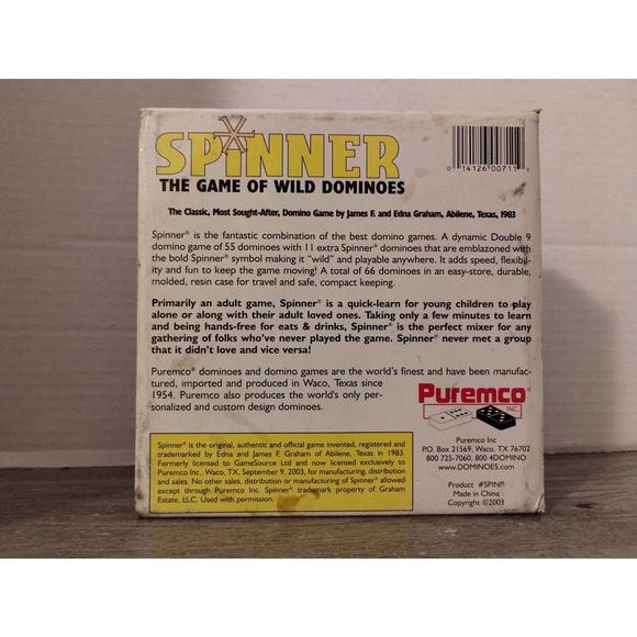 Spinner The Game of Wild Dominoes - Catalin Tiles 2003 dominoes - Picture 5 of 7